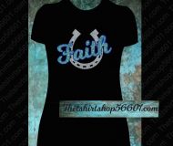 T-Shirt Faith Horseshoe V