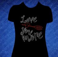 T-Shirt Loving you more Rhinestone 