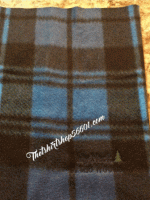 Northwoods Neckin Blue Plaid Fleece 
