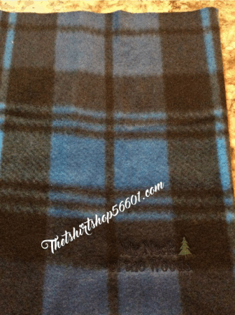 Northwoods Neckin Blue Plaid Fleece 