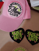 Cap Antisocial moms club Patch Embroidery