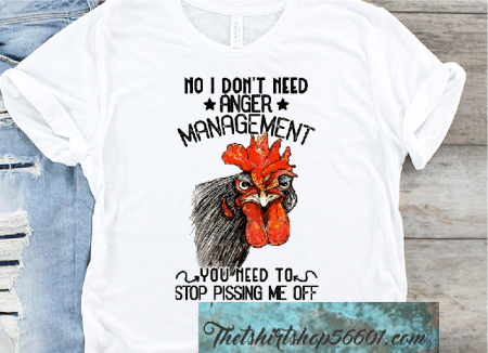 T-Shirt Anger managment Rooster