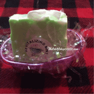 Soap Tub Soap Dish Gift Set Revitalizing Mint Soap