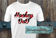 T-Shirt Hockey Dad Plaid 