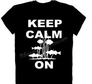 T-Shirt Hoodie Keep Calm Fish On